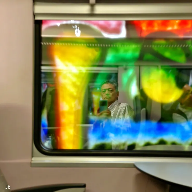 【在往安特衛普-貝爾克姆的火車上，外面的色彩就是塗鴉，這樣真的是可引以為榮的特色嗎？】