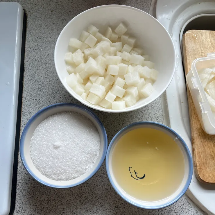 糖跟醋各一份的意思就是1:1,但這個糖的量是會讓人擔心的量啊