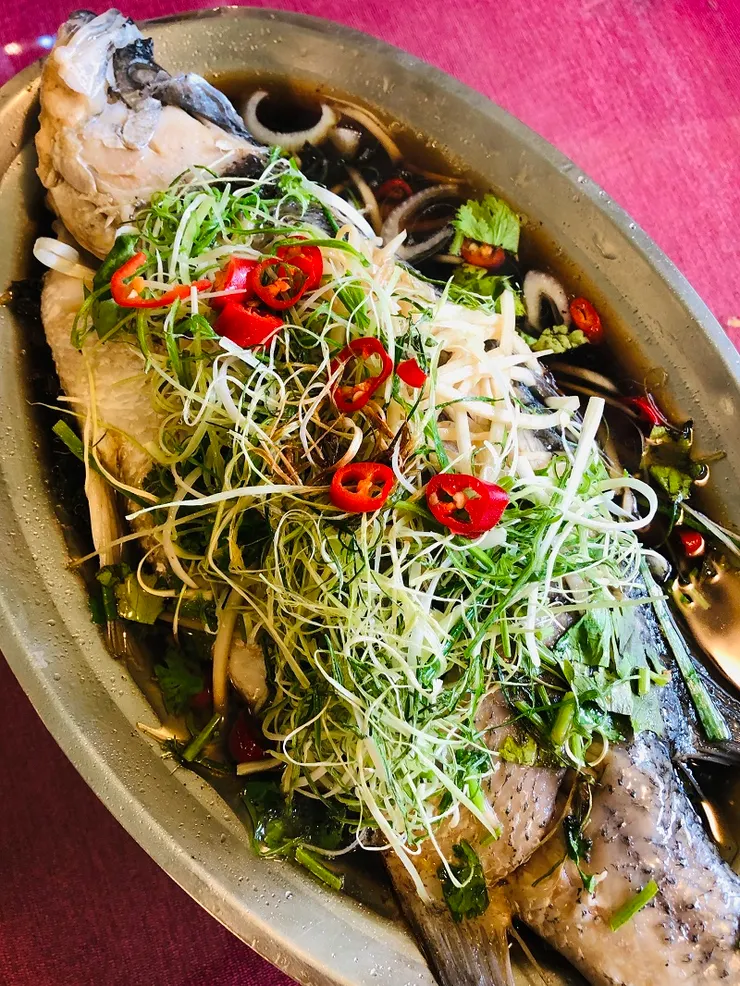 茶香港式蒸魚