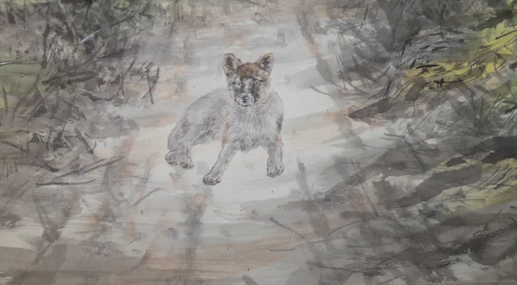 〈浯島秋韻〉局部－土狗