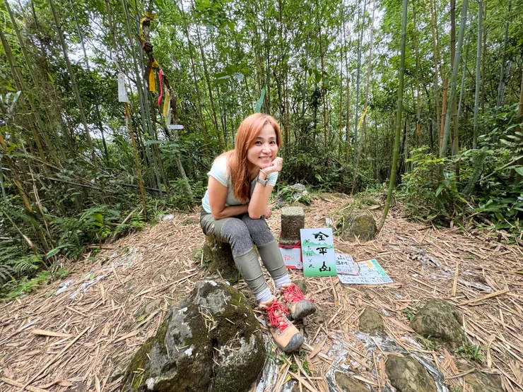 金平山無展望,四週竹林圍繞,腹地不大。