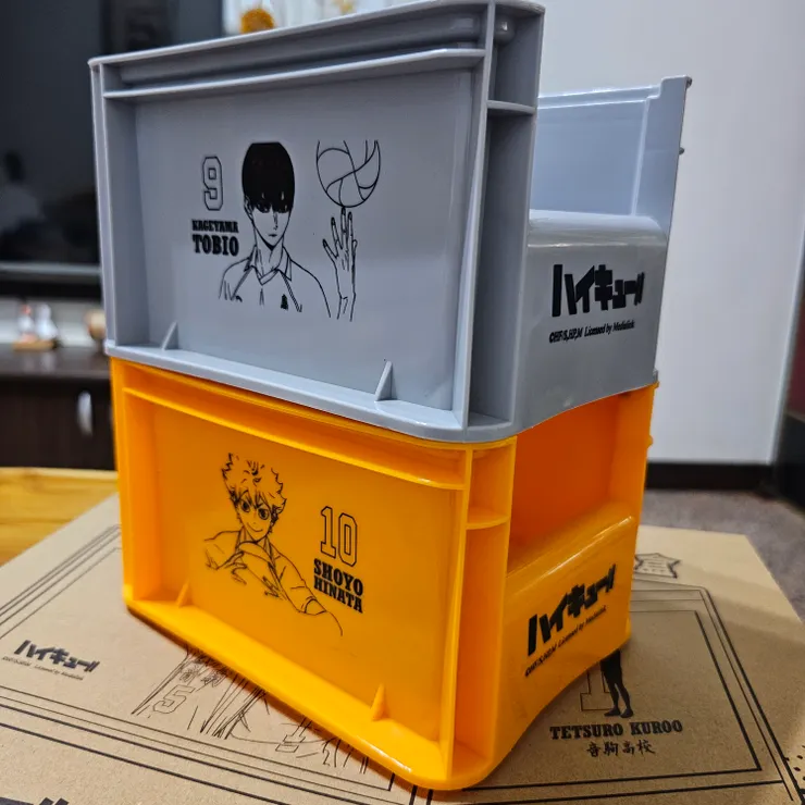 排球少年桌上型收納盒-日向、影山款