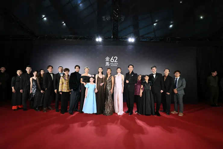 第 62 屆金馬獎頒獎典禮，《左撇子女孩》劇組。／影像提供：台北金馬影展執行委員會