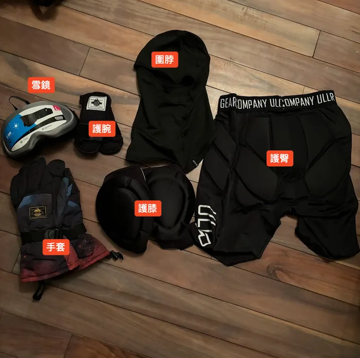 這次陪伴我的裝備們