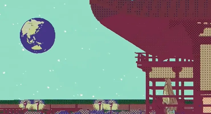 彩葉的歌聲，跨越距離，抵達月球。