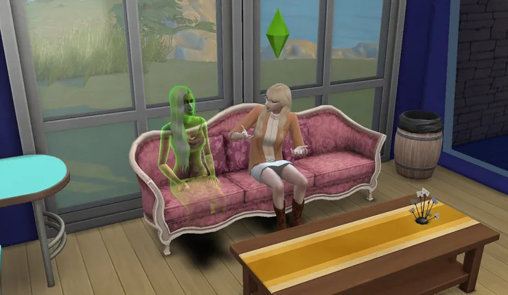 她先看到芊芊的靈魂~ 跟她聊了一下~