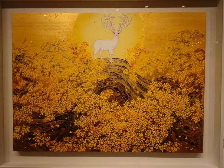 皎如皓月 (膠彩、紙本)