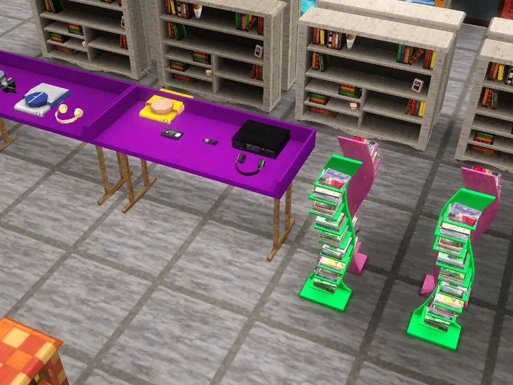 影音區很色彩繽紛。