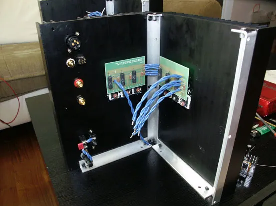 熱片裝成 90 度及安裝輸出與偏流晶體