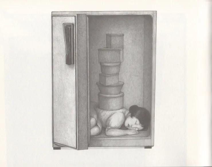 圖5我不能移動半步，否則我的世界會垮掉。