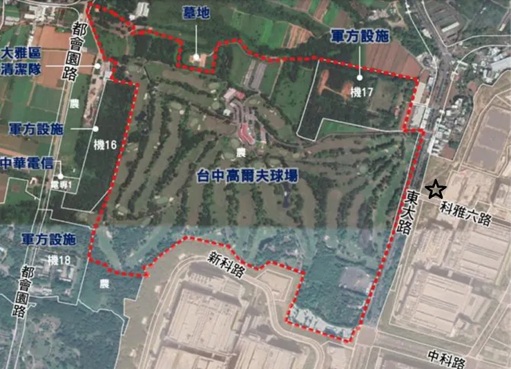 來源：變更中部科學工業園區台中基地附近特定區計畫(配合台中園區擴建二期)書