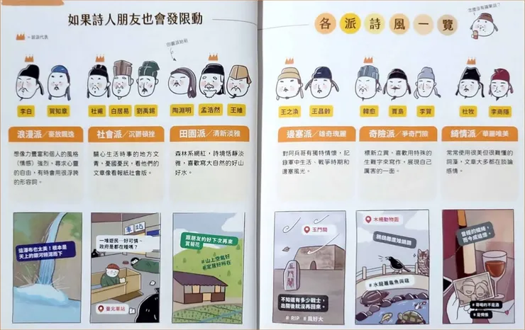 詩人們發限動啦! (圖片摘自本書第50~51頁)