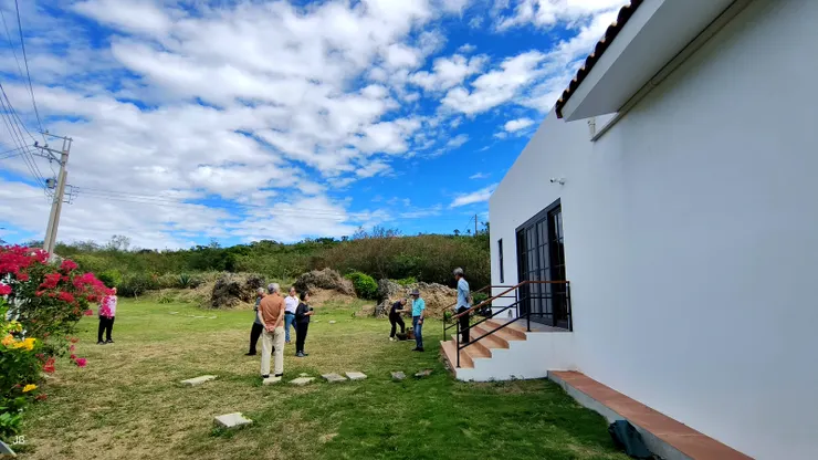【年少買地建志甫造成靜好退休宅 太郎好客庭園有神龜與金蟾坐鎮！參觀都市人不敢奢想的廣大庭院，有看見大家背後的壽龜與金蟾了嗎？】