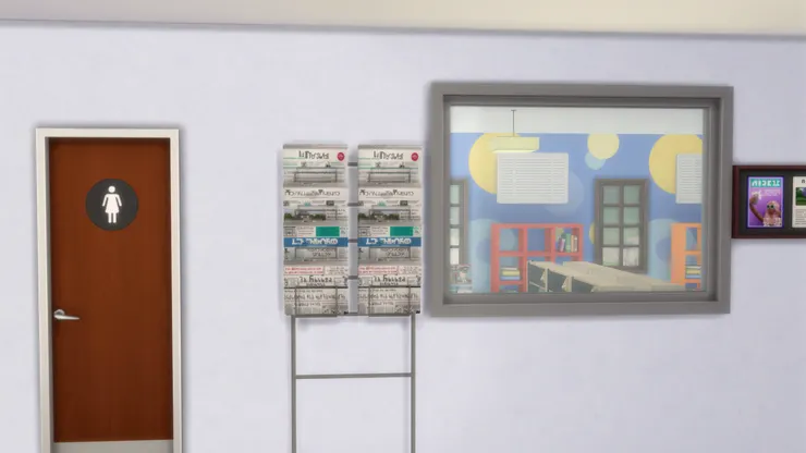 想看報紙可以自己拿，但記得歸還。