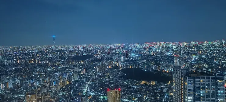東京的夜景實在太吸引人