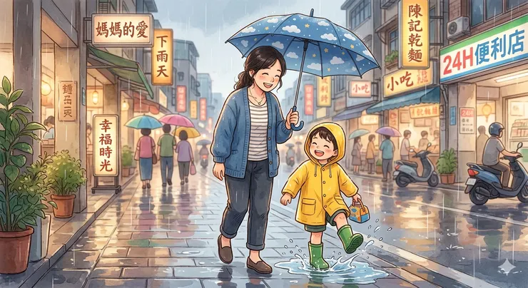 以後的日子,換我來撐傘,妳負責燦爛。