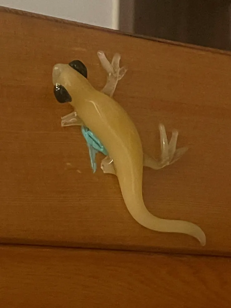 菜櫥貼了一隻壁虎呼應舊時光