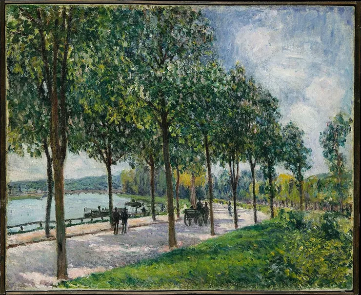 《Allee of Chestnut Trees》 Alfred Sisley