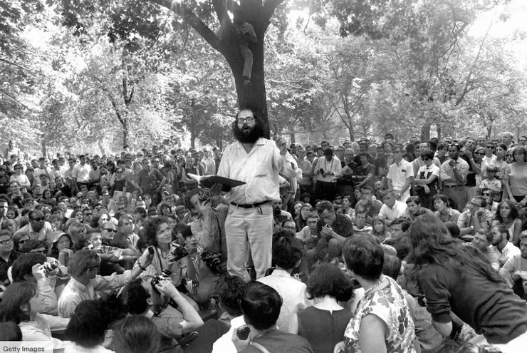 Poet Allen Ginsberg