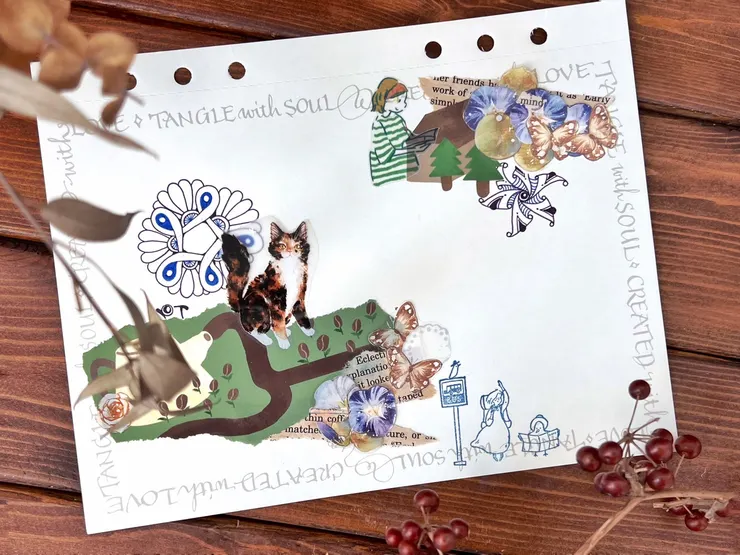 全球性禪繞活動 #inktobertangles2023 ，今年指定的兩個圖樣nayu以及scara