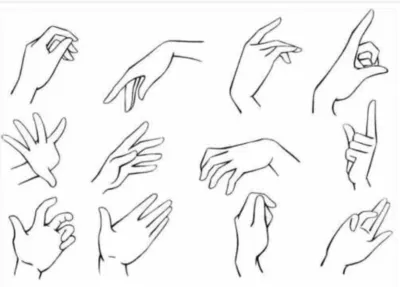 這些才是正常的手部繪法，自稱畫作非常精緻的人像畫家應該要有這樣的基本知識和辨別能力