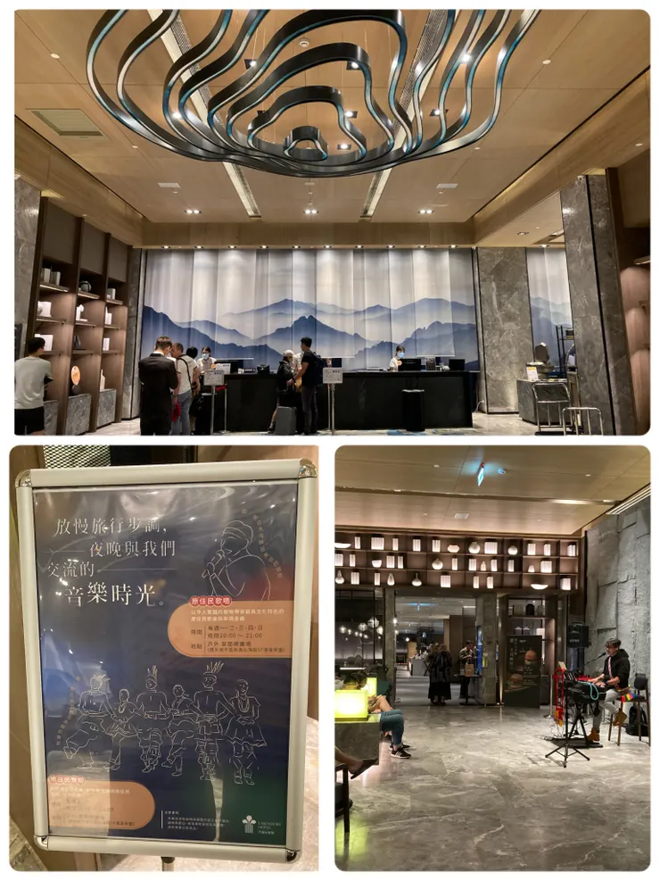 大廳天花板有特別的裝飾品,很壯觀!