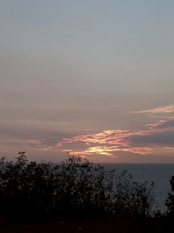 台灣海峽的無際海平線