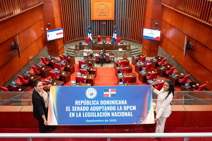 ▲多明尼加共和國參議院通過支持 DPCW 的決議（2025.09.02）