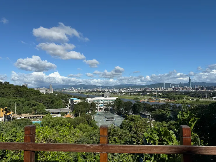 從圓山坐北朝南往東邊遠眺～