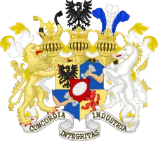 奧地利皇帝授予羅斯柴爾德男爵的紋章