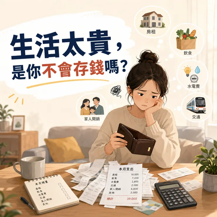 生活太貴，是你不會存錢嗎