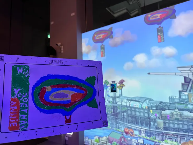 掃描機掃在螢幕上與原圖。