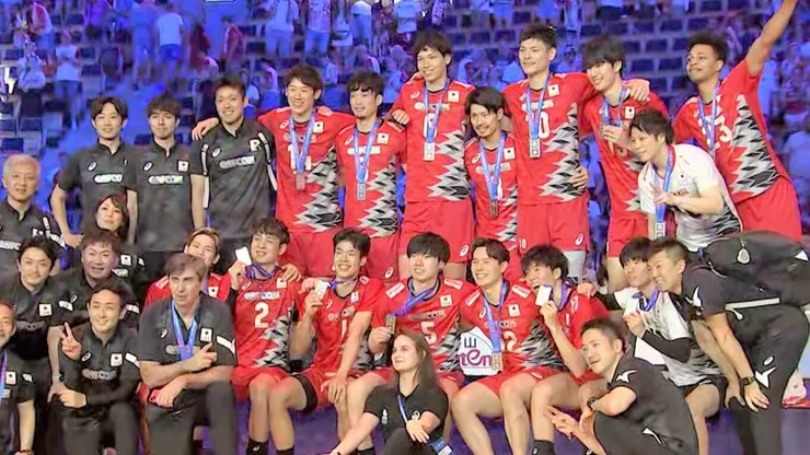 日本男排勇奪2024VNL銀牌（圖片來源：TBS）