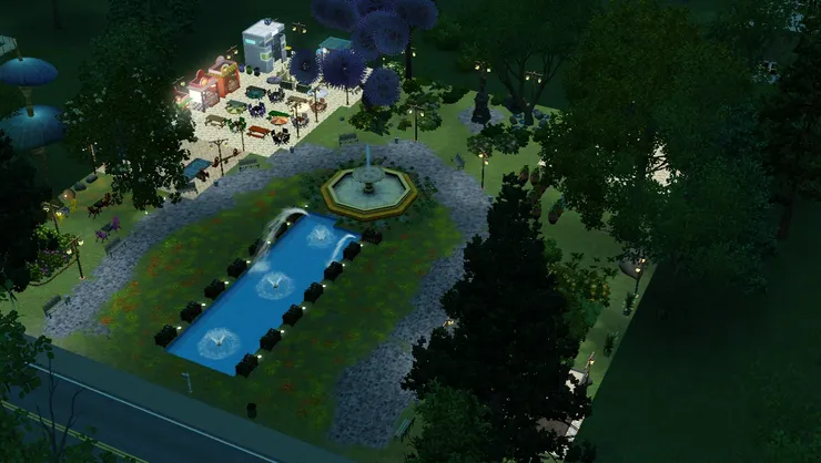 我想讓大家看看公園的夜景，因為是另一種漂亮。