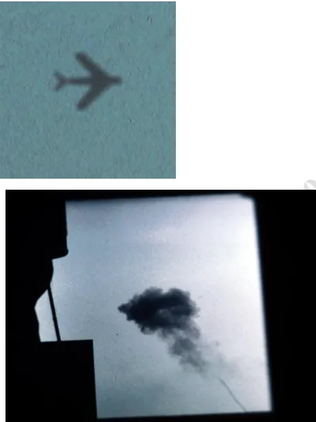 斯特雷特號艦橋人員拍下米格17在他們眼前轉向以及小獵犬飛彈將之[擊落]的影像。