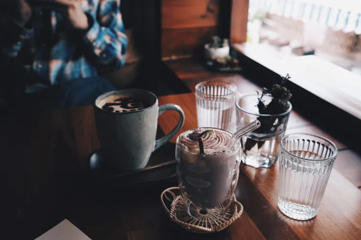 我們點的兩杯飲品：）