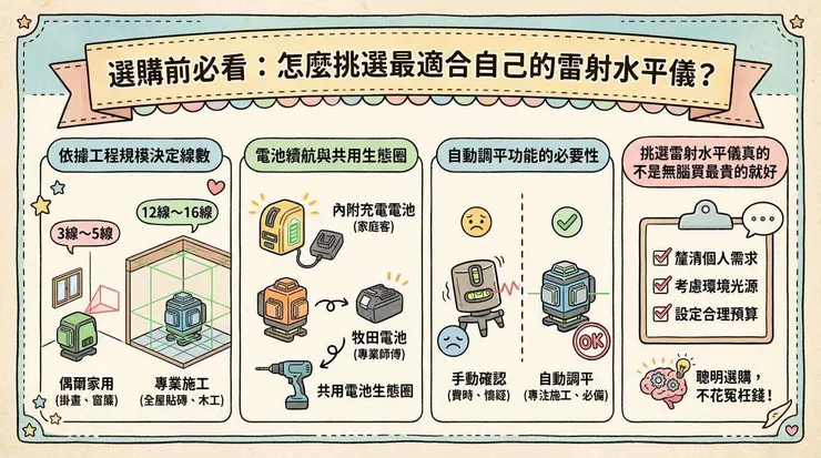 選購前必看：怎麼挑選最適合自己的雷射水平儀？
