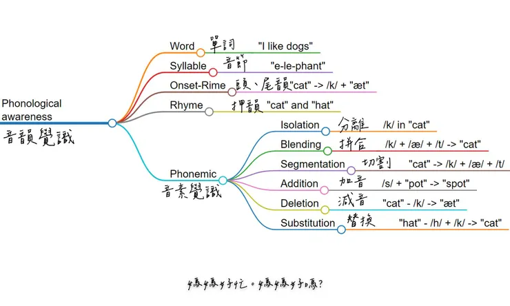 音韻覺識 phonological awareness