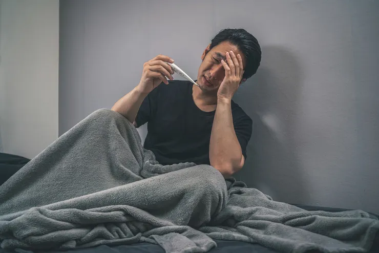 得流感的話，通常會發高燒 (圖片來自Pakutaso)