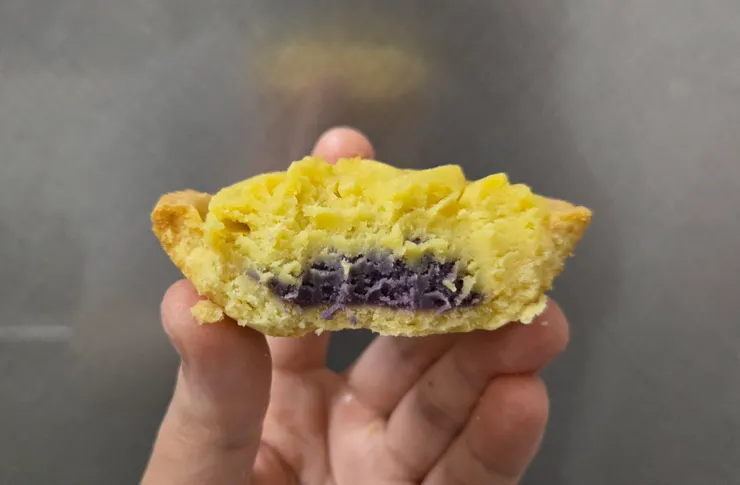 黃地瓜口味裡面有加如紫薯口味~