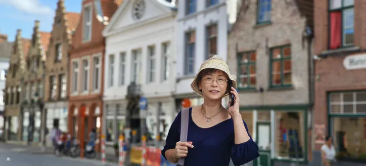 【老婆打電話給Jayasri說我們到了】
