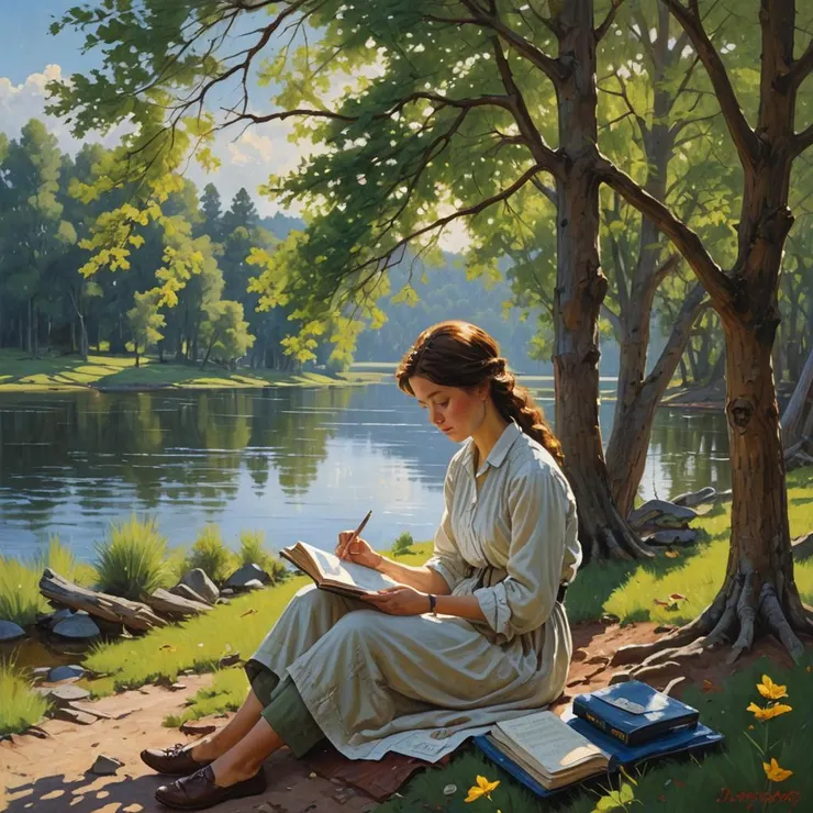 Style : Oil painting 