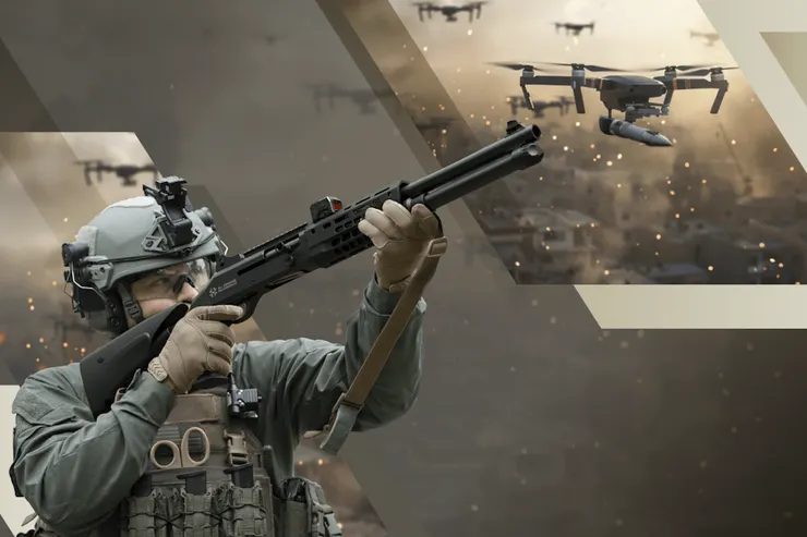 Benelli M4 A.I. Drone Guardian是目前比較常看到的反無人機方案