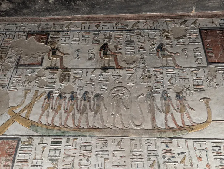 帝王谷墓穴壁畫(攝於2025年)