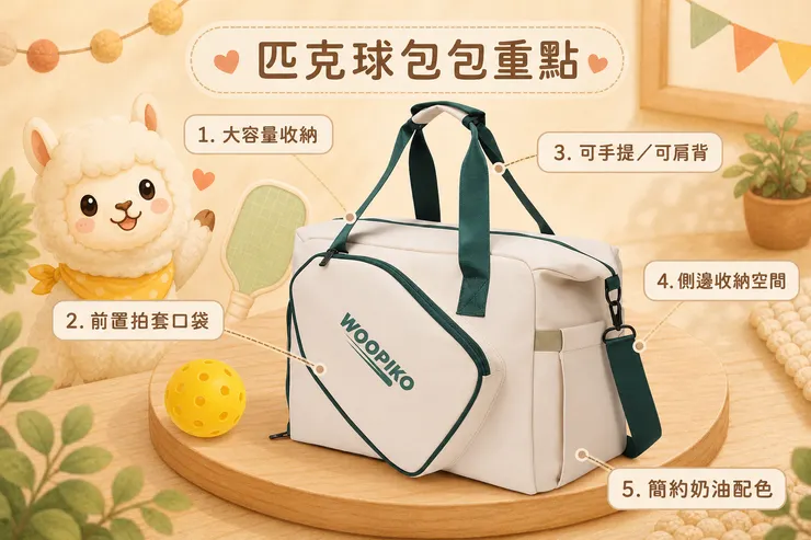 WOOPIKO日本正版時尚匹克球專用包