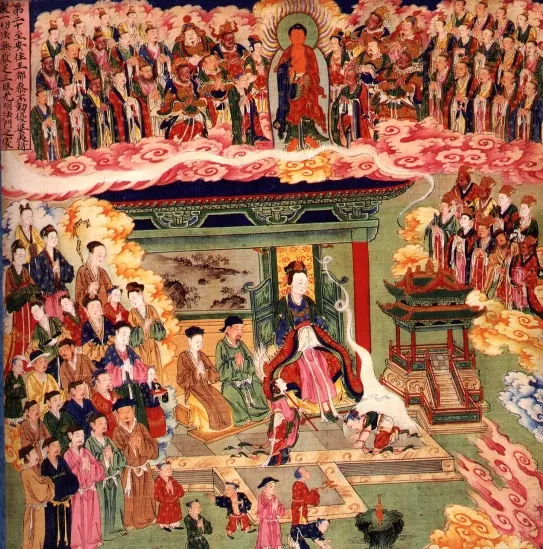 善財童子 拜不動優婆夷