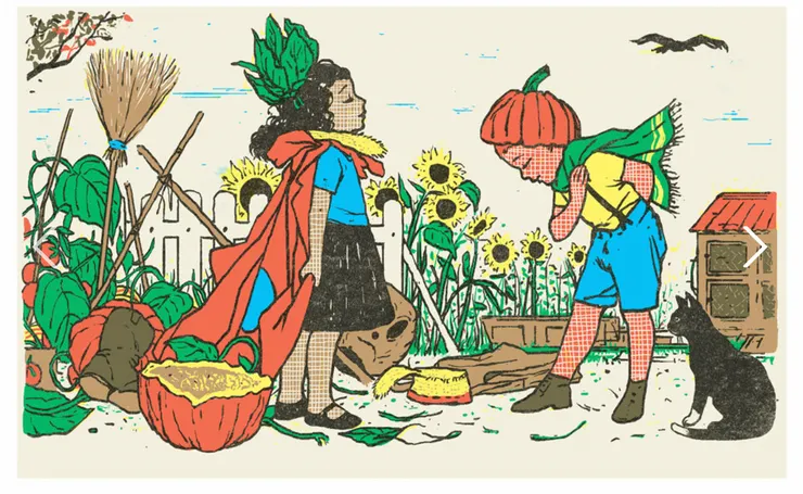 《肚子裡的蘋果樹》法國插畫家G‘rears DuBois 另一本繪本創作內頁。