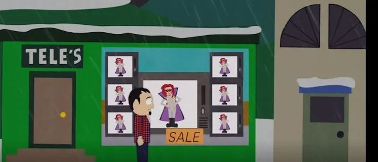 1996年後即沒有更新資訊的冰人在路邊看到瑪莉蓮曼森的MV