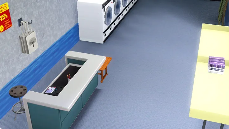 在櫃枱付完錢便可以拿洗服去洗了。