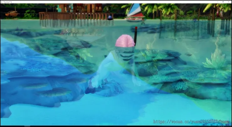 一來就直接下水去浮潛的香蕉。